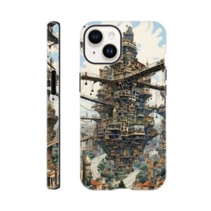 Surreal City Abstract Phone Case - Tough case, Apple - iPhone 14