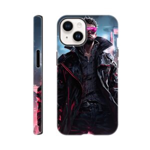 Cool Cyberpunk Dude Phone Case - Tough case, Apple - iPhone 14