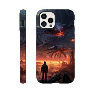 There Be Monsters Sci-fi Phone Case - Tough case, Apple - iPhone 12 Pro