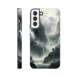 Mountain Waterfalls Rugged Phone Case - Tough case, Samsung - Galaxy S22 Plus