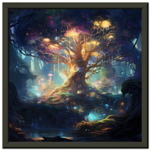 Magical Tree Kingdom Framed Print