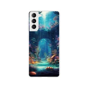 Underwater Paradise Ocean Phone Case - Flexi case, Samsung - Galaxy S21