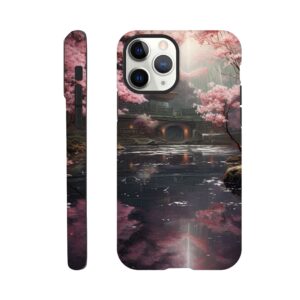 Secret Cherry Blossom Temple Phone Case - Tough case, Apple - iPhone 11 Pro