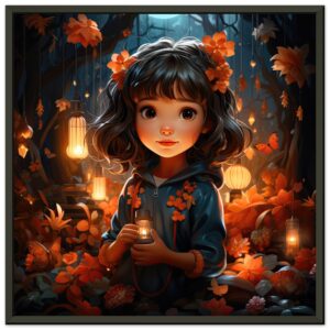 Enchanted World – Girl – Framed Print