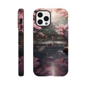Secret Cherry Blossom Temple Phone Case - Tough case, Apple - iPhone 12 Pro