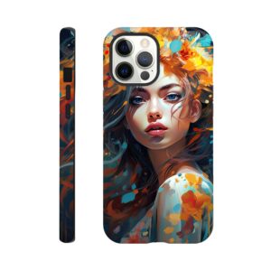 Girl Painted in Color Phone Case - Tough case, Apple - iPhone 12 Pro Max