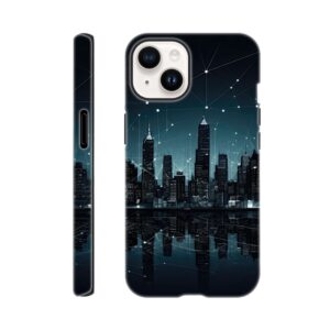 City Skyline Night Constellations Phone Case - Tough case, Apple - iPhone 14
