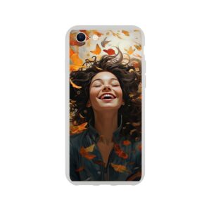 Pure Happiness Joyful Girl Phone Case - Flexi case, Apple - iPhone SE