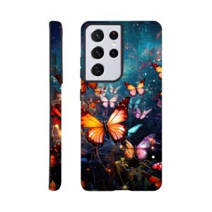 Butterflies of Light Colorful Phone Case - Tough case, Samsung - Galaxy S21 Ultra