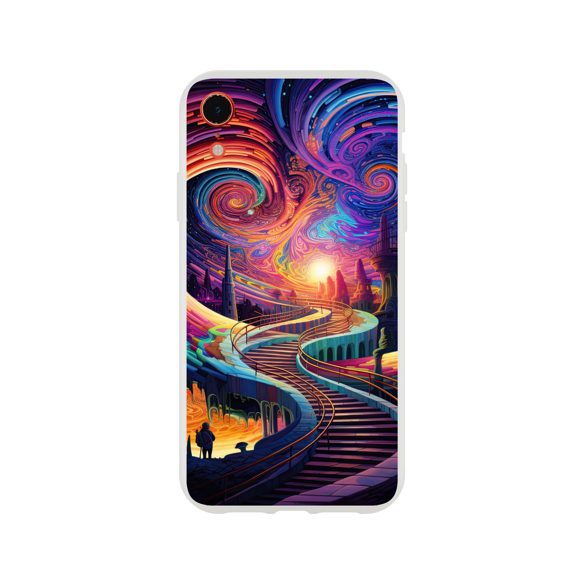 Trippy Colorful Adventure Phone Case – Flexi case, Apple – iPhone XR