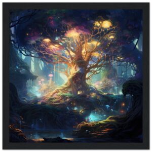 Magical Tree Kingdom Framed Print