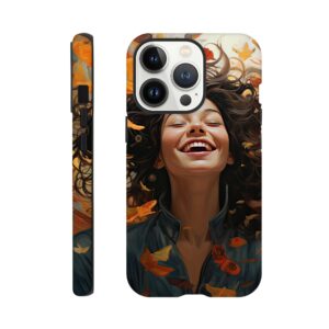 Pure Happiness Joyful Girl Phone Case - Tough case, Apple - iPhone 13 Pro