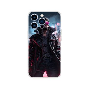 Cool Cyberpunk Dude Phone Case - Flexi case, Apple - iPhone 13 Pro