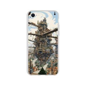 Surreal City Abstract Phone Case - Flexi case, Apple - iPhone SE