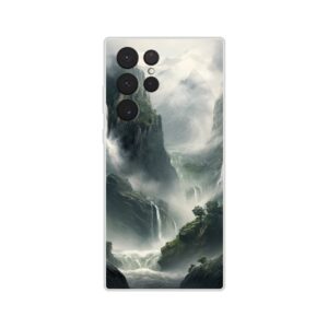 Mountain Waterfalls Rugged Phone Case - Flexi case, Samsung - Galaxy S22 Ultra