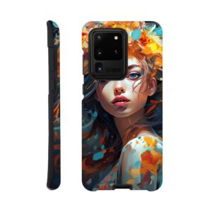 Girl Painted in Color Phone Case - Tough case, Samsung - Galaxy S20 Ultra