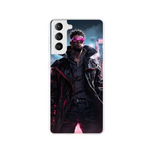 Cool Cyberpunk Dude Phone Case - Flexi case, Samsung - Galaxy S21