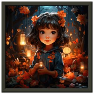 Enchanted World – Girl – Framed Print