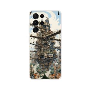 Surreal City Abstract Phone Case - Flexi case, Samsung - Galaxy S21 Ultra
