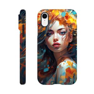 Girl Painted in Color Phone Case - Tough case, Apple - iPhone XR
