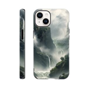 Mountain Waterfalls Rugged Phone Case - Tough case, Apple - iPhone 14