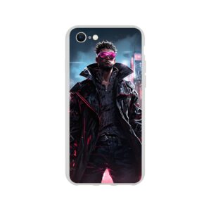 Cool Cyberpunk Dude Phone Case - Flexi case, Apple - iPhone SE