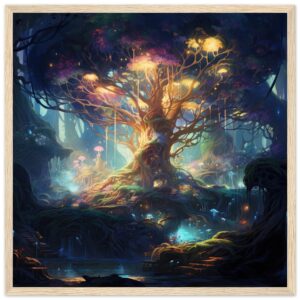 Magical Tree Kingdom Framed Print