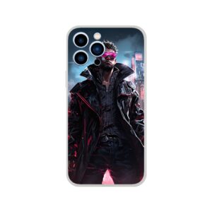 Cool Cyberpunk Dude Phone Case - Flexi case, Apple - iPhone 13 Pro Max