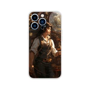 Steampunk Princess Fantasy Phone Case - Flexi case, Apple - iPhone 13 Pro