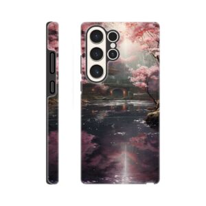 Secret Cherry Blossom Temple Phone Case - Tough case, Samsung - Galaxy S23 Ultra