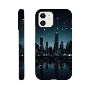 City Skyline Night Constellations Phone Case - Tough case, Apple - iPhone 12