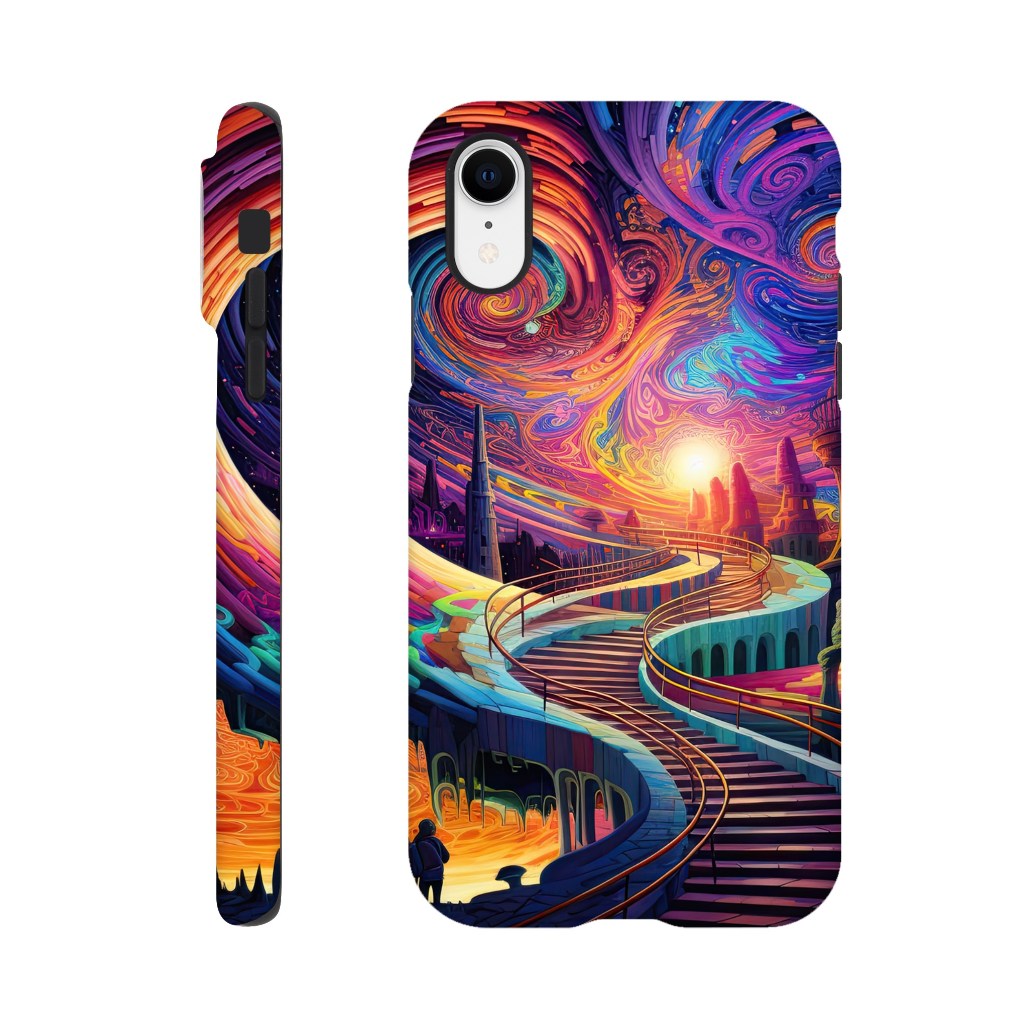 Trippy Colorful Adventure Phone Case – Tough case, Apple – iPhone XR