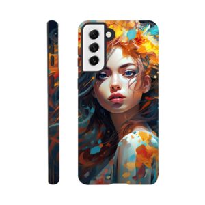 Girl Painted in Color Phone Case - Tough case, Samsung - Galaxy S21 Plus