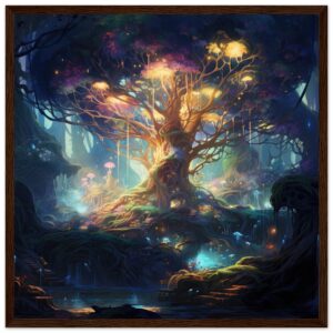 Magical Tree Kingdom Framed Print