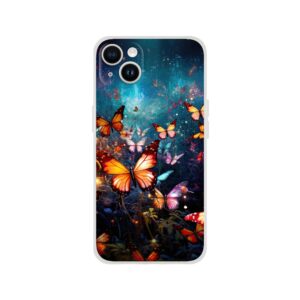 Butterflies of Light Colorful Phone Case - Flexi case, Apple - iPhone 14 Plus