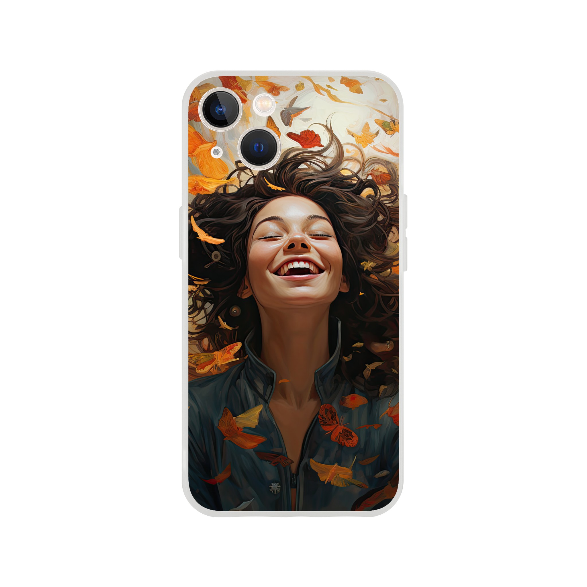Pure Happiness Joyful Girl Phone Case – Flexi case, Apple – iPhone 13