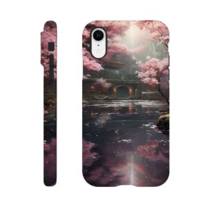 Secret Cherry Blossom Temple Phone Case - Tough case, Apple - iPhone XR