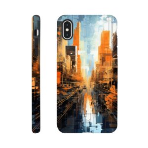 Abstract City Paint Splatter Phone Case - Tough case, Apple - iPhone XS Max