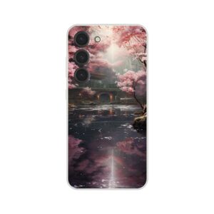 Secret Cherry Blossom Temple Phone Case - Flexi case, Samsung - Galaxy S23