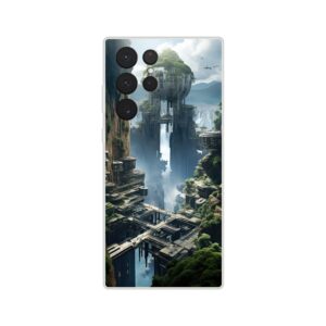 Sci-Fi Concept World Phone Case - Flexi case, Samsung - Galaxy S22 Ultra