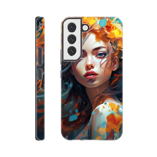 Girl Painted in Color Phone Case - Tough case, Samsung - Galaxy S22