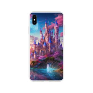 Colorful Fairy Tale Castle Phone Case - Flexi case, Apple - iPhone XS Max