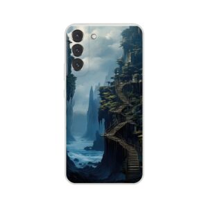 Cliffside Kingdom Landscape Phone Case - Flexi case, Samsung - Galaxy S22 Plus