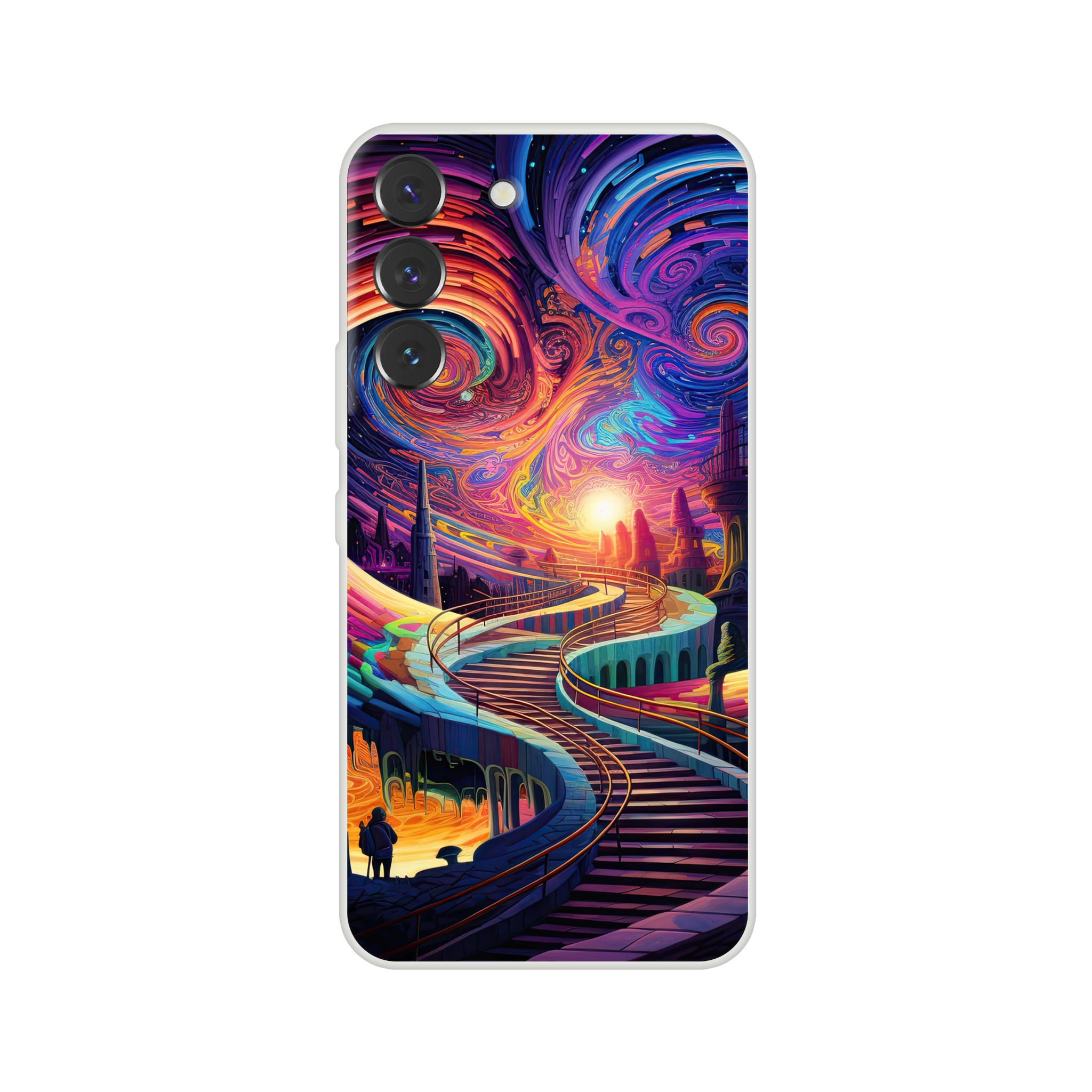 Trippy Colorful Adventure Phone Case – Flexi case, Samsung – Galaxy S22