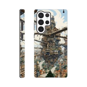 Surreal City Abstract Phone Case - Tough case, Samsung - Galaxy S22 Ultra
