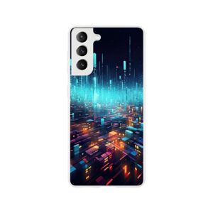 High Speed Data Abstract Phone Case - Flexi case, Samsung - Galaxy S21