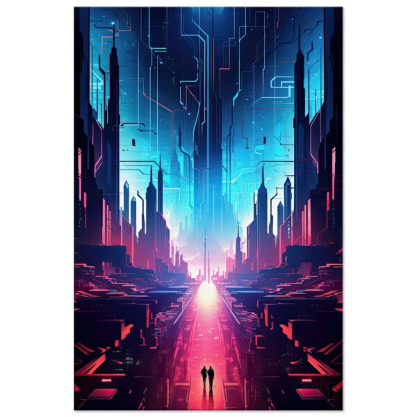 Digital Paradise Abstract Futuristic Canvas Print Digital Paradise Abstract Futuristic Canvas Print