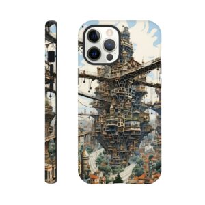 Surreal City Abstract Phone Case - Tough case, Apple - iPhone 12 Pro Max
