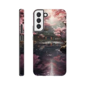 Secret Cherry Blossom Temple Phone Case - Tough case, Samsung - Galaxy S22 Plus
