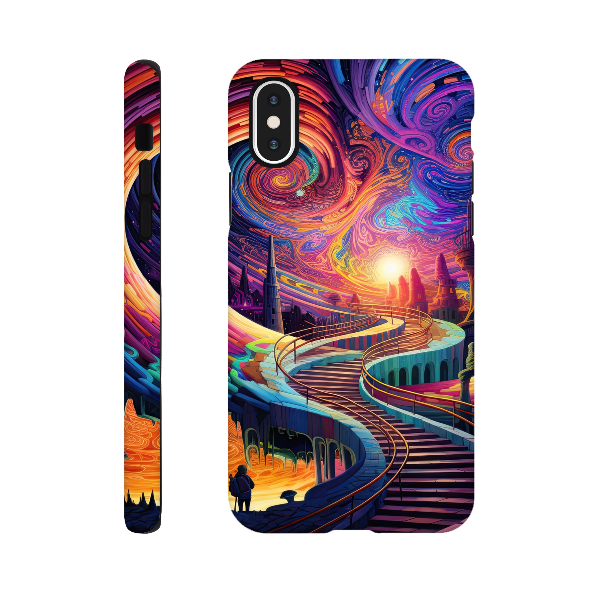 Trippy Colorful Adventure Phone Case – Tough case, Apple – iPhone X